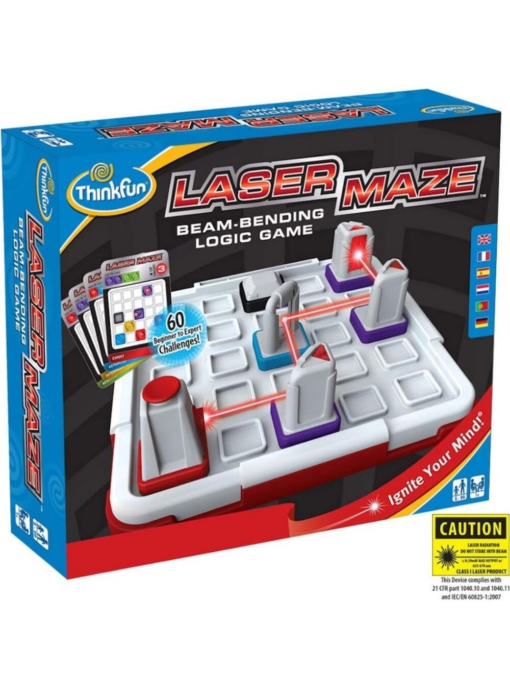 Think Fun Laser Maze Brain Game 2012 STEM Logic Puzzle Activity Fun 8+ COMPLETE